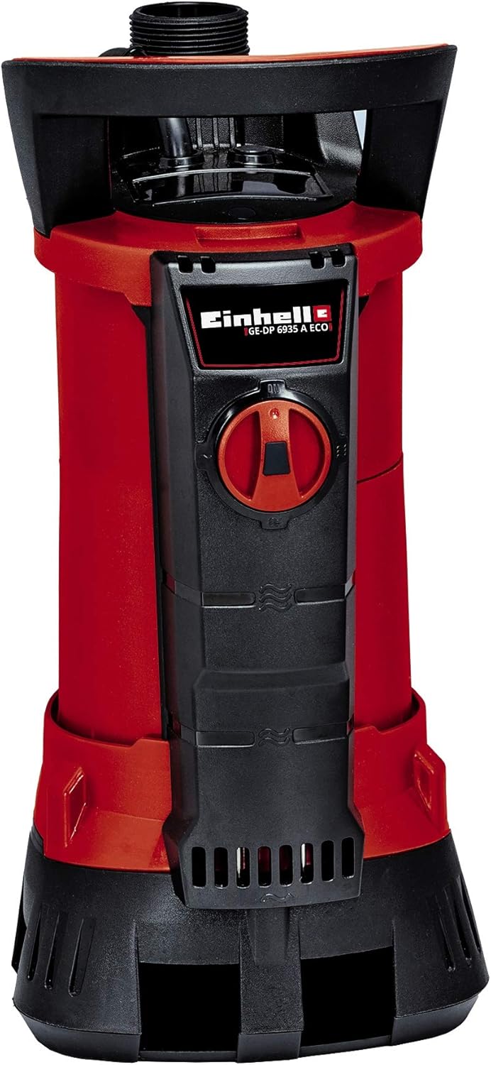 Einhell Schmutzwasserpumpe GE-DP 6935 A ECO (690 W, max. 17.500 l/Std., bis 35 mm Fremdkörpergröße, Aquasensor mit 3 automatischen Sensorstarthöhen, Dauermodus, inkl. Universalanschluss)