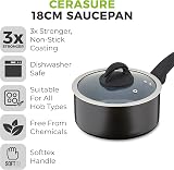 Tower Cerasure 18cm Saucepan with Non-Stick Coating Graphite Induction view 2