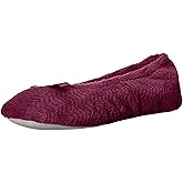 isotoner Women's Diamond Microterry Ballerina Slippers