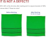 OKIEOKIE 8PCS Korean Exfoliating Washcloth Set for Skin Care - Green view 5