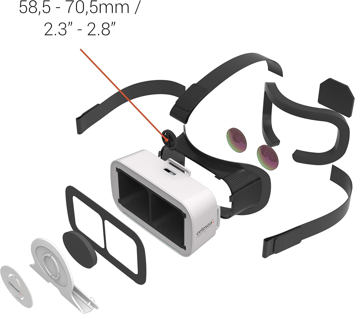 Amazon Com Celexon Vr Headset Economy Vrg 1 3d Virtual Reality Glasses Vrg 1 Virtual Reality Headset Smartphones 4 7 To 6 Mp3 Players Accessories