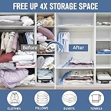 BoxLegend Vacuum Storage Bags 15 Pack Double Zip 80 micron 5L 5M 2S view 2