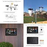 Ecowitt WS2910 Weather Station 7-in-1 Solar Outdoor Sensor Color Display view 4
