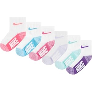 Nike Baby/Toddler 6-Pack Sportswear Logo Socks