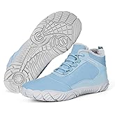 Hike Winter Footwear Barefoot Boots Mens Womens, Waterproof Winter Snow Boots, Warm Ankle Booties, Wide Toe Barefoot Hiking Boots, Non-Slip Zero Drop Sole Hike Shoes for Hiking Walking Outdoor