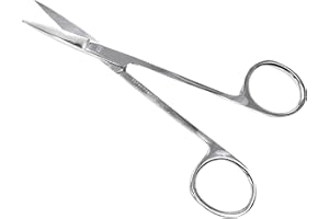 Cynamed Iris Micro Dissecting Precision Lab Scissors, Fine Point Straight - Perfect for Doctors, Nurses, EMS, Students, Education & Training and More (Pack of 1)