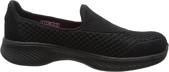 skechers junior girls gowalk 4 kindle trainers black