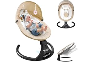 YHPOYLP Baby Swing Bluetooth Baby Swing for Infant - Portable Infant Swings for Newborns, Modern & Trendy Design with Safety Features & 5 Sway Speeds