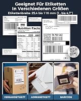Phomemo 241BT Bluetooth Thermal Label Printer 4x6 Shipping Inkless Windows Mac view 5