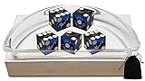 Set of 5 Las Vegas Casino 19mm Craps Dice, Clear