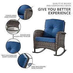 HUMMUH 7-Piece Outdoor Patio Furniture with Fire