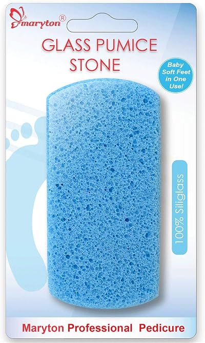 MARYTON Pumice Stone for Feet 100% Siliglass Double Sided Pedicure Tool