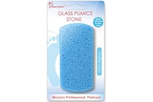 Maryton Foot Pumice Stone for Feet, 100% Siliglass Double Sided Pedicure Tools for Feet Callus Remover, Exfoliates Feet & Smooths Skin