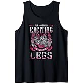 Vintage Motorcycle Chick Biker Wife Women Exciting Legs Pink Tank Top