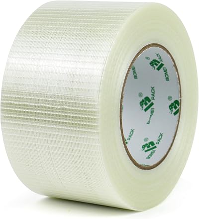 BOMEI PACK Crossweave Filament Tape 75mm x 50m 170µm Fibreglass Reinforced