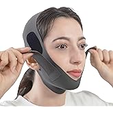 V Line Lifting Mask Chin Strap for Sleeping, Face Lifting Strap, Chin Strap, V Line Mask, Jawline Shaper, Jaw Strap, Double Chin Reducer,Face Lift Tape & Snoring Solution (Black)