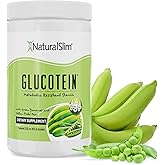 NaturalSlim Prebiotic Resistant Starch Supplement with Green Banana Flour Organic & Pea Starch Blend Glucotein Powder - Non-GMO & Gluten Free - 16 Servings