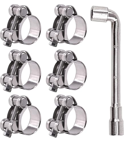 Collier De Serrage Extérieur Collier De Serrage Métallique VIOKS X2 - Ajustable 20-32mm - Acier Inoxydable Collier De Serrage à Vis
