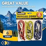 Ardisle 6 Bungee Straps Set 30/45/60 cm with Hooks Luggage Tie Down view 2