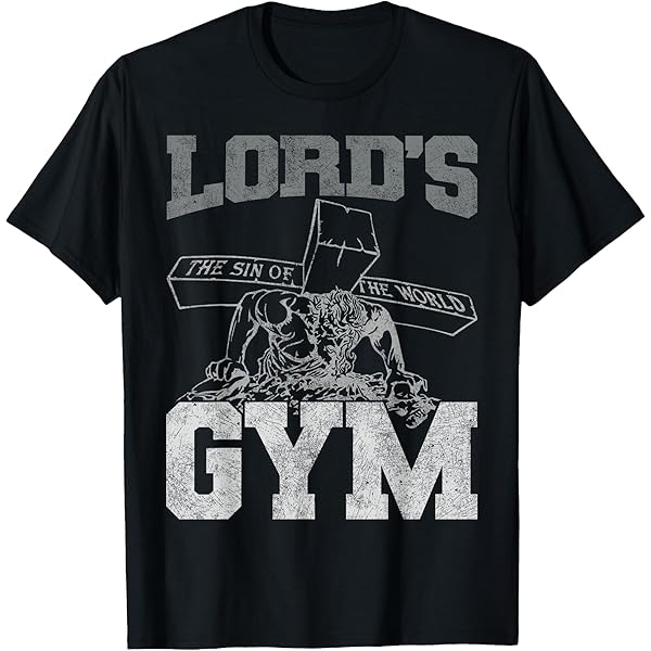 Amazon.com: Lords Gym - Lord's The Sin of World Jesus T-Shirt