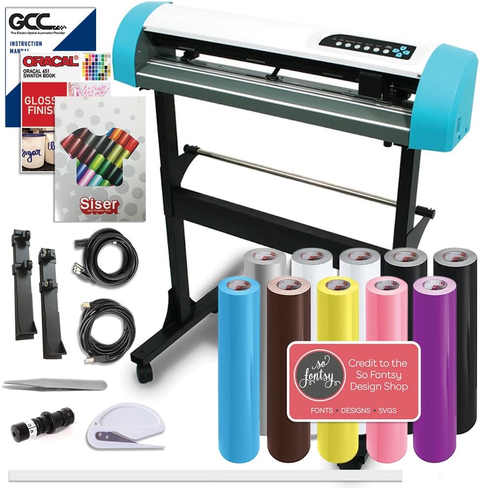 GCC AR-24 Inch Craft Vinyl Cutter Creative Bundle with Stand