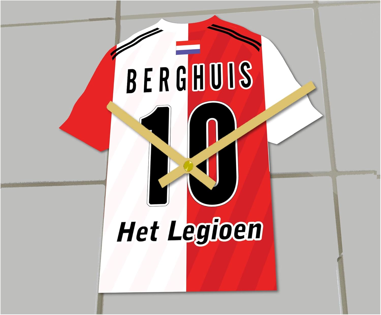 Myshirt123 Feyenoord Fc Football Club Football Shirt Clock Any Name Any Number You Choose Amazon Co Uk Sports Outdoors