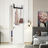 AUXHCYL Over Door Hooks Stainless Hanger Coat Rack 33lb 15kg Black view 6