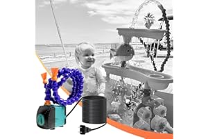 Rider mike Water Table, Automatic Water Supply Accessories, Water Table Pump, Water Table for Toddlers Age 3-5, No Assembly Required, Universal Model, Cord Length 16.4 Feet