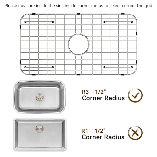 STAINLESS STEEL SINK GRID AND PROTECTORS FOR BOTTOM OF KITCHEN SINK,24″ X 12″ SINK PROTECTOR