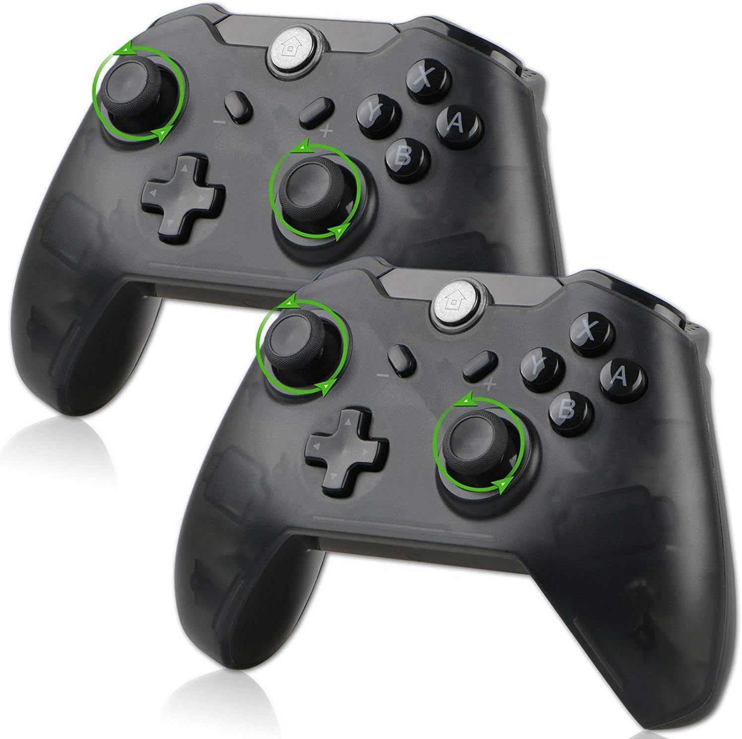 EEEKit 2-Pack Wireless Pro Gaming Controller Gamepad Joypad Remote for Nintendo Switch Console