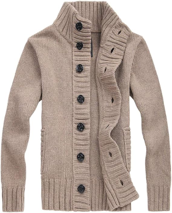 Amazon カーディガン メンズ ニットカーディガン ビジネス ショールカラー ジャケット セーター アウター 厚手 カジュアル 春秋冬 無地 おしゃれ Beige Xl カーディガン 通販