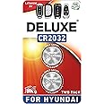 Key Fob Replacement Batteries for Hyundai (Elantra Sonata Santa Fe Tucson Palisade Kona Accent Santa Cruz Venue Genesis Ioniq Azera Veracruz) Remote Fob (Pack of 2) (Check Fitment Guide)