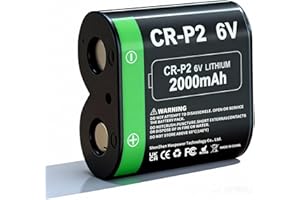 6V CR-P2 Battery,2025 New Upgrades Lithium Photo Battery Replaces 223A,2CR-P2,EL223AP and DL223A 2000mAh Batteries(1-Pack)