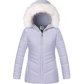 WULFUL Girl’s Winter Parka Coat Long Hooded Waterproof Warm Fleece Puffer Jacket