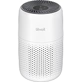Levoit Air Purifiers for Bedroom Home Pets Dorm Room, Small Air Purifiers | Filter Cleaner with Fragrance Sponge, Filters Smoke, Allergens, Pet Dander, Odor, Dust, Office, Desktop, Core Mini-P, White