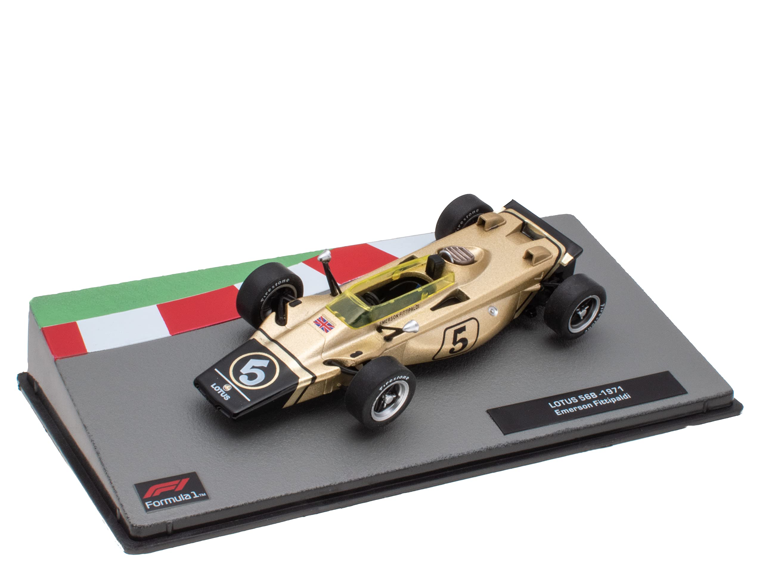 OPO 10 - Miniature car Formula 1 1/43 compatible with LOTUS 56B - Emerson Fittipaldi - 1971 - FD111