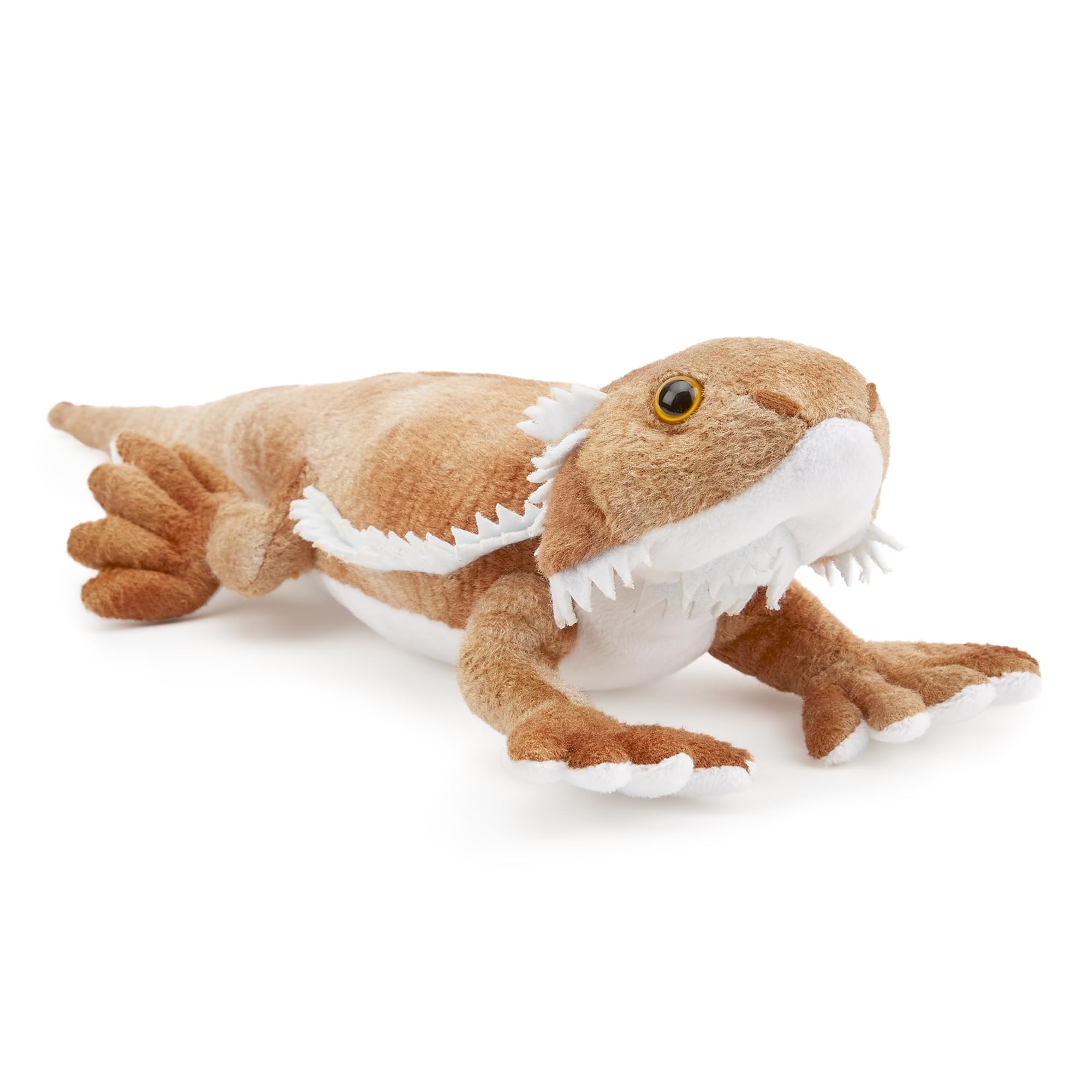 Zappi Co 100% Recycled Plush Bearded Dragon Toy (34cm Length) Stuffed Soft Cuddly Eco Friendly animals Collection For New Born Child First kid