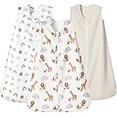 PHF 3 Pack Warm Micro-Fleece Baby Sleep Sack 6-12 Months, Soft Baby Wearable Blanket, 2-Way Zipper Sleeping Bags, Comfy Toddler Sleeping Sack for Boys, Medium Size, Woodland