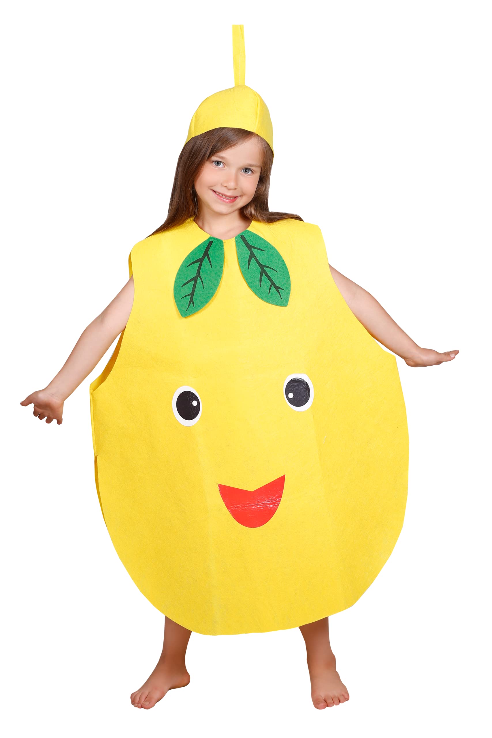 Matissa Kids Fruits Vegetables and Nature costumes Suits outfits Fancy Dress Party Boys and Girls (Pear)