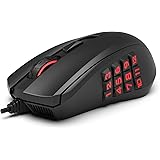 Amazon Basics - Gaming Mouse with 12K DPI Optical Sensor, Backlights, and Thumb Buttons