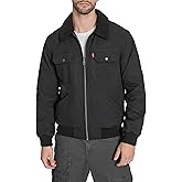 Levi's mens Sherpa Lined Poly Bomber With Laydown Collar