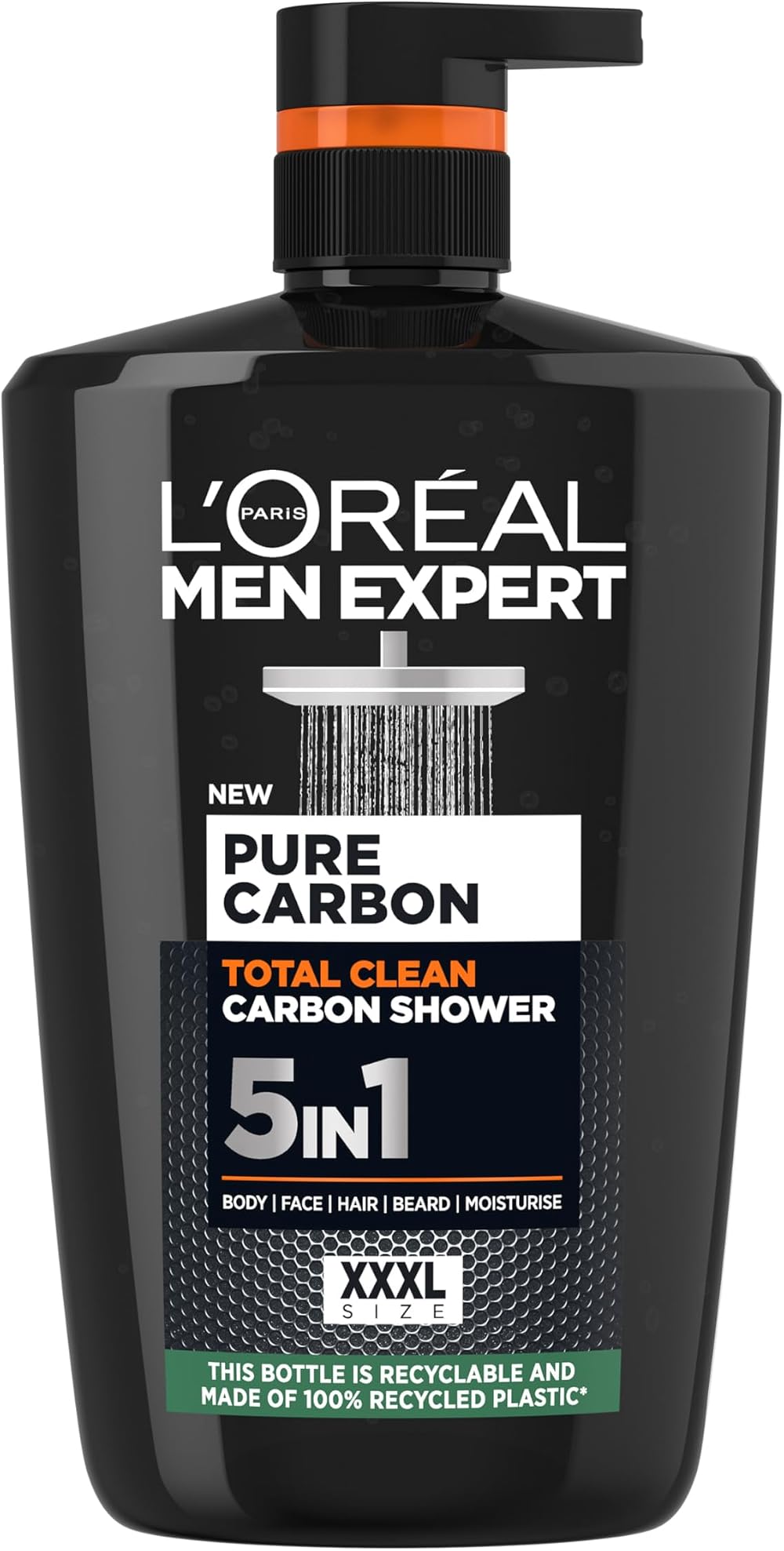 L’Oréal Men Expert Pure Carbon 5-in-1 XXL Shower Gel 1L Pump