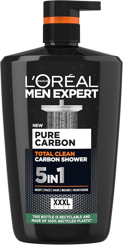 L’Oréal Men Expert Pure Carbon 5-in-1 XXL Shower Gel 1L Pump