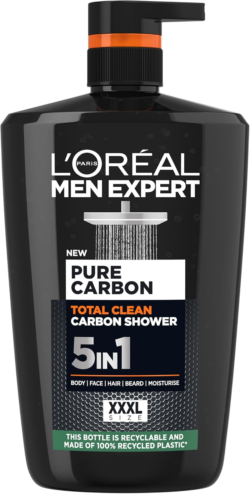 L’Oréal Men Expert Pure Carbon 5-in-1 XXL Shower Gel 1L Pump