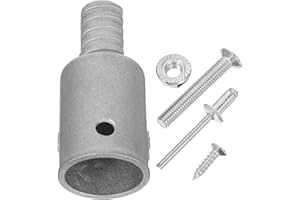 GRIRIW Metal Broom Adapter Paint Roller Threaded End Replacement Aluminum Alloy 25Mm Diameter Rods