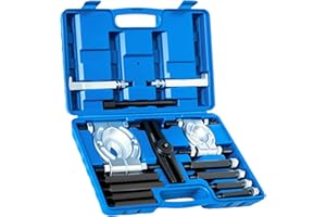 Punmew 14pcs Bearing Removal Puller Kit 5 Ton Capacity Pinion Wheel Bearing Separator Tool with 2" / 5cm and 3" / 7.5cm Jaws Wheel Hub Axle Puller Set