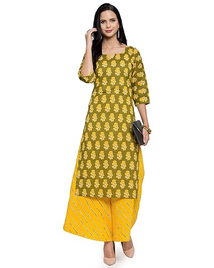 Palazzo pants with kurti on amazon Clearance