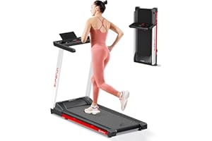 Superun Folding Treadmills for Home, 3.0HP Foldable Treadmill for Small Space, Portable Compact Treadmill, 12 Programs Built into Pitpat