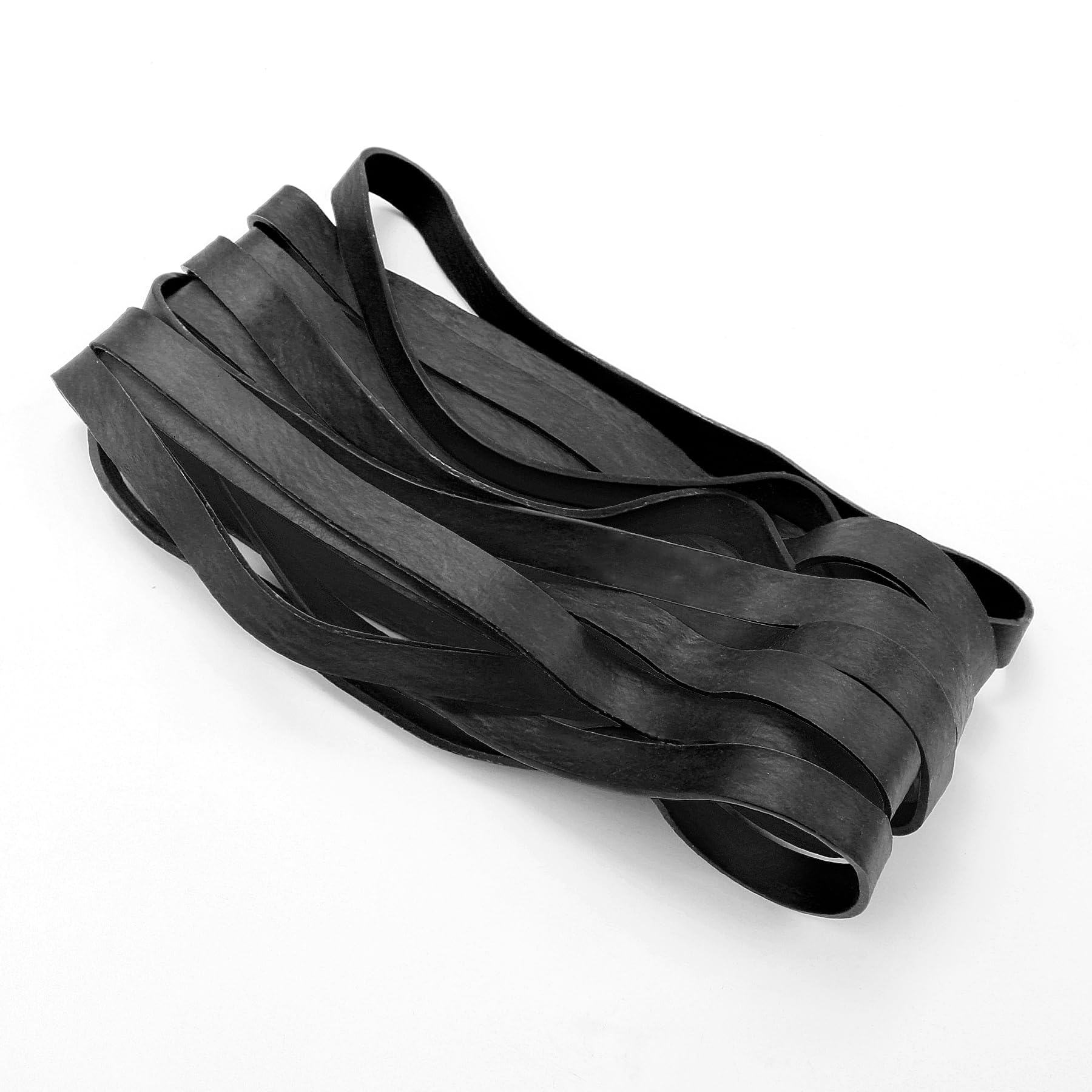 Heavy Duty Rubber Bands 20 Pcs Black Large Thick Elastic Rubber Bands 20x1CM Trash Can Band Rope Strong Durable Wide Wrapping Bands for Industrial Home Office School File Folders Garbage Can