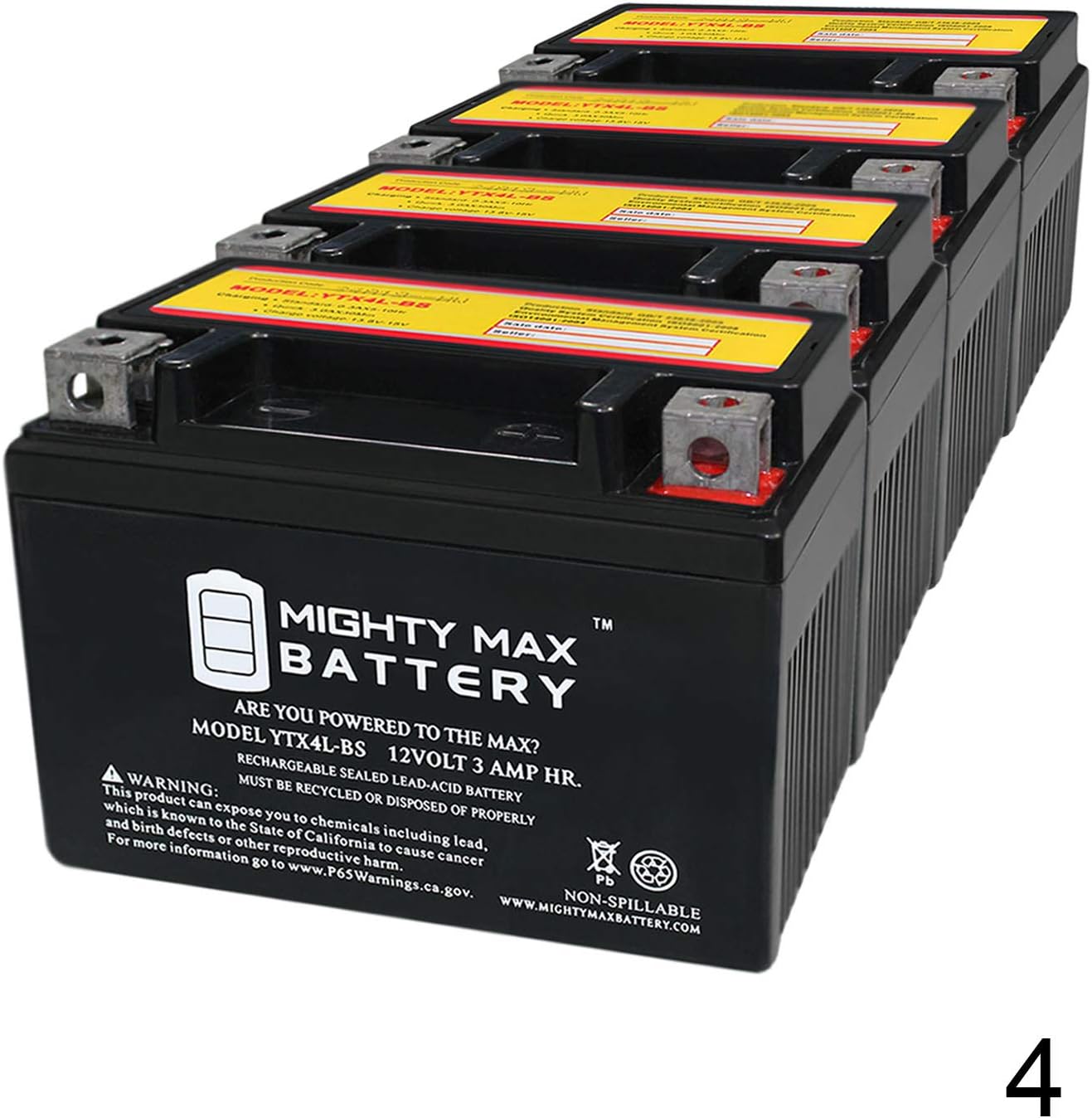 Mighty Max Battery YTX4LBS Replaces 1985 Honda Scooters